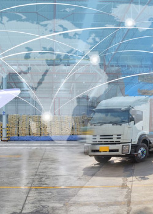 hand hold digital tablet calculat value Industrial Container Car